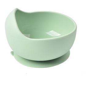 Bol de nourriture pour bébé 100% silicone de qualité alimentaire avec cuillère en bois sac OPP emballage Silicone outils de nourriture pour bébé pour petit bébé - Product Image 6