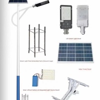 Lampadaire solaire LED étanche IP65 adapté aux autoroutes, routes, jardins, détecteurs de mouvement, lumières LED extérieures ultra brillantes