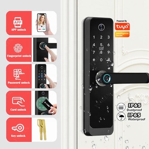 Tuya kunci Wifi sidik jari, kunci pintu Cerdas Aplikasi Rfid Nfc kunci Digital cerdas dengan kata sandi dan kartu kamera - Product Image 2