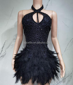 Traje de Danza para Mujer, Leotardo Halter, Mono, Vestido para Baile Latino, <span class=keywords><strong>Cha</strong></span>-<span class=keywords><strong>Cha</strong></span>, <span class=keywords><strong>Tango</strong></span>, Competencia de Danza - Product Image 1