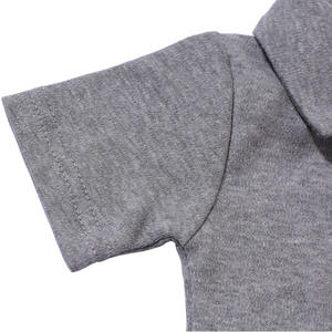 Baby-Kleidung Sommer Kurzarm-Polo-Strampler 100% Baumwolle Einfarbig Niedlich Unisex Druckknopfverschluss Neugeborenen-Kletteranzug Außenhandel - Product Image 5