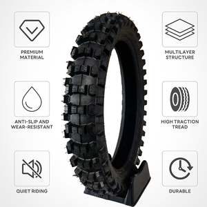 Neumático de Motocicleta Antideformación Y72 110/90-19 Personalizado de Fábrica, Neumático Multicapa para Motocross, para Recorridos por Riesas de Piedra Caliza, Safari y Expediciones - Product Image 2