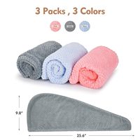 Serviette pour cheveux en microfibre à séchage rapide faite à la main pour femmes adultes, usage domestique