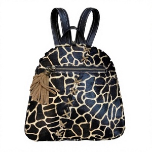 Girls Genuine Leather Vintage Style School Bags Large Capacity Zipper Closure Picnic Camping Packing Bag Water Resistant - Product Image 1