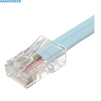 Cable Ethernet DB9 a RJ45, Cable de Red RJ45 a RS232, Cable de Consola de Interfaz de Red DB9 para Enrutador de Conmutador CISCO