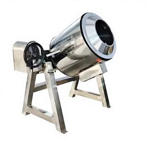 Machine automatique de revêtement en acier inoxydable pour les industries de transformation alimentaire (bonbons, noix, chocolat) et l'emballage en feuille de verre - Product Image 1