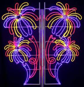 Holiday <b>LED</b> Street Motif <b>Light</b> Giant 2D 3D Pole Decoration Waterproof <b>Xmas</b> Garden Park City Night Display - Product Image 1