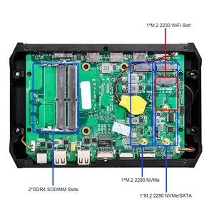 Nuevo Mini PC NUC Core I9/<span class=keywords><strong>i7</strong></span> <span class=keywords><strong>1165G7</strong></span> para Juegos, RAM DDR4, SSD+HDD NVMe Dual M.2, Pantalla Triple 4K, Windows 10, 3 Años de Garantía - Product Image 6