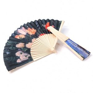 Éventail en bambou personnalisé de haute qualité pour la décoration de mariages, impression par sublimation, vente en gros - Product Image 3