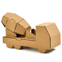 Maison de jeu en carton pour enfants, fusée spatiale, maison de jeu en carton pour l'intérieur, maison à colorier en carton, jouet cadeau pour les tout-petits et les enfants