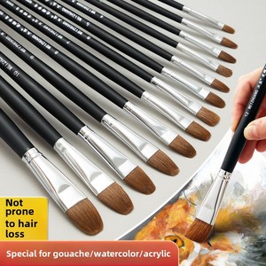 Vente en gros de <span class=keywords><strong>pinceaux</strong></span> de <span class=keywords><strong>peinture</strong></span> d'artiste en poils de belette avec manche noir <span class=keywords><strong>pinceaux</strong></span> d'aquarelle pour la <span class=keywords><strong>peinture</strong></span> d'art - Product Image 5