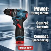 Perceuse sans fil MAXTON MT316 avec moteur sans balais, prise en charge OEM personnalisable, vitesse variable pour le métal