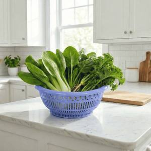 กระชอนพลาสติก PP หลายสี สำหรับล้างผักผลไม้ ปลอดสาร BPA เกรดสำหรับอาหาร ใช้ในครัว - Product Image 1