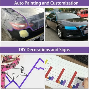 เทปปิดขอบรถยนต์ทนความร้อนสูง <span class=keywords><strong>3M</strong></span> 501+ รุ่น 149 ° เทปกระดาษเครปสีม่วงสำหรับงานพ่นสีรถยนต์และอุตสาหกรรม เทป <span class=keywords><strong>3M</strong></span> ของแท้ - Product Image 4