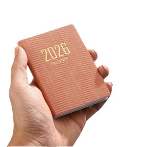 Agenda Diaria Portátil <span class=keywords><strong>de</strong></span> Cuero A7, Nueva Agenda 2026, Pequeña Agenda en Inglés, <span class=keywords><strong>Calendario</strong></span> <span class=keywords><strong>de</strong></span> 365 Días, Material <span class=keywords><strong>de</strong></span> Oficina y Escolar - Product Image 5