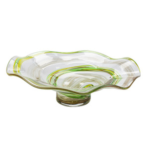 Plat à Fruits Décoratif en <span class=keywords><strong>Verre</strong></span> de Forme Nordique, Créatif pour la Maison, Rangement de Fruits Secs, Ornements en <span class=keywords><strong>Verre</strong></span> Soufflé de Murano Ambre et <span class=keywords><strong>Bleu</strong></span> - Product Image 5