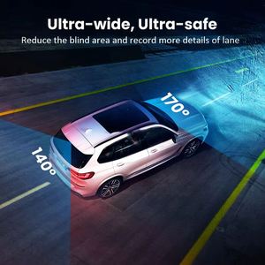 9.66Inch 4K Dual <strong>Rearview</strong> Mirror <strong>Dash</strong> <strong>Cam</strong> with Wireless Carplay HD IPS Touch Screen Car Mirror with DVR BT WDR Night Vision - Product Image 5