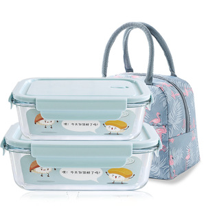 Baby Glass Food Storage Container Meal Prep Container round food containers glass