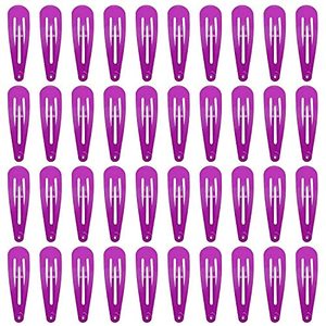 Lot de 40 barrettes noires de 2 pouces pour femmes, pinces à <span class=keywords><strong>cheveux</strong></span> en métal, accessoires - Product Image 5