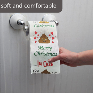 <span class=keywords><strong>Papel</strong></span> Higiénico Navideño Divertido con Estampado, 3 Capas, 25 Metros, Pulpa de Madera Virgen, Rollo Estándar, Decoración Festiva para Baño, Suave - Product Image 3