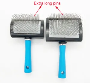 Big Dog Slicker Brush für die profession elle Pflege, extra feste lange Stifte, ideal für die Pflege mit langen und dicken Haaren
