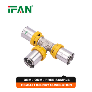 Accesorios de Presión PEX para Sistema de Calefacción de Color Amarillo IFAN, Accesorios de Tubería PEX Tipo U TH, Accesorios de Presión PEX <span class=keywords><strong>Multicapa</strong></span> - Product Image 1