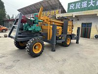 Foreuse rotative sur chenilles XL CSL200T à moteur diesel 65KW pour puits d'eau, diamètre de forage 100mm, profondeur max. 200m, double moteur