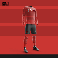 HOSTARON Jersey tim klub Logo kustom pakaian sepak bola kaus latihan sejuk Retro dewasa baju sublimasi baju olahraga sepak bola