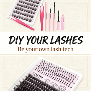 Kit de <span class=keywords><strong>Pestañas</strong></span> Postizas de Visón Sintético Hechas <span class=keywords><strong>a</strong></span> Mano con Logotipo Personalizado de la Marca DYL, Extensiones Individuales, 0.07 mm, 10 Filas, Venta al por Mayor, DIY - Product Image 3