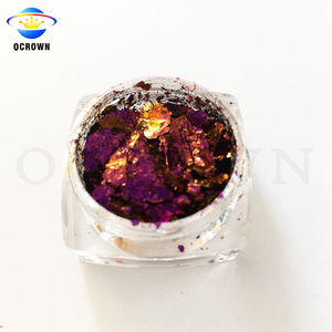 Pigmentos Camaleón Aurora Flakes Fabricante alto cromo Flair copos Bulk Camaleón Sombra de ojos - Product Image 3