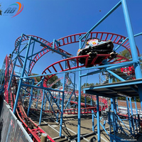 Manèges de parc d'attractions au design unique, fabriqués en Chine, équipements de parc à thème, jeux palpitants, montagnes russes à 4 boucles à vendre
