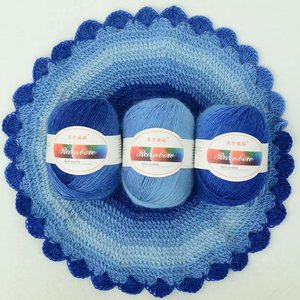 Best-Selling Rainbow-Colored Section Dyed <strong>Wool</strong> Blended Yarn-Eco-Friendly Strong Yarn for Knitting Weaving Sewing Shawl <strong>Blankets</strong> - Product Image 6