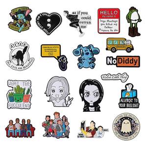 เข็มกลัดแมวสีดำการ์ตูนตลก (<span class=keywords><strong>ACAB</strong></span>) สวยงามทุกตัว  เข็มกลัดเคลือบสำหรับติดกระเป๋าเป้ ปกเสื้อ เครื่องประดับรูปสัตว์ ตรุษจีน - Product Image 1