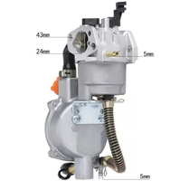 Kits de Conversión a Gas para Carburador LPG 168F 2KW 3KW 170F Repuestos para Motor de Gasolina Carburador de Combustible Dual para Generador