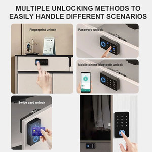 Glomarket Fingerprint Locker Ble Sensor Touch Card Code Furniture Cabinet <b>Smart</b> Electric Digital Hotel Biometrics <b>Locks</b> Drawer - Product Image 4