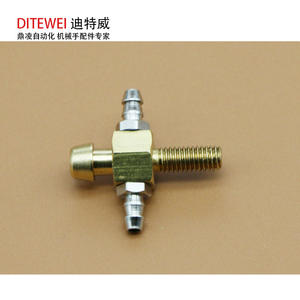 Conectores de Latón de Cabeza Plana y Cabeza Puntiaguda para Accesorios de Robots Industriales, Soportes de Ventosa y Componentes Neumáticos - Product Image 4