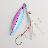 60g-200g pêche en eau salée métal gabarit tête de gabarit lame de spinner rapide/lente chute pas de poisson leurre appât pour la pêche en rivière et en lac