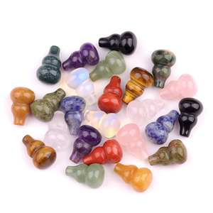 Trung Quốc Nhà Máy Bán 20Mm Mini Tự Nhiên Khắc Bầu Đá Trang Trí Nội Thất Lo Lắng Đá Pha Lê Thủ Công Mỹ Nghệ - Product Image 1