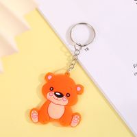 Llavero con Colgante de Animal de Dibujos Animados, Funda de Plástico Suave para Llaves de Coche, Regalo