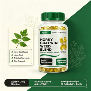 Gélules de 800mg de Horny Goat Weed pour l'endurance et la vitalité (90 pièces) – Complément pour soutenir l'endurance physique et maintenir la vitalité quotidienne - Product Image 2