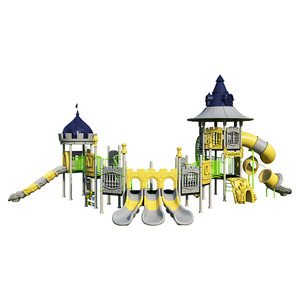 אליטה מגרש משחקים חיצוני גדול ציוד משחקים לילדים פרק טירה גג שקופית פלסטיק צינור מגולוון 10 + ילדים קיבולת - Product Image 2