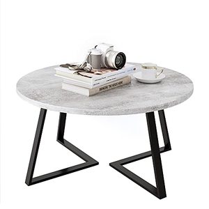 Contemporary Modern Farmhouse Elegant Home Furniture Iron <b>Marble</b> <b>Coffee</b> <b>Table</b> <b>Set</b> 2 Pieces for Industrial Living Room Decor - Product Image 4