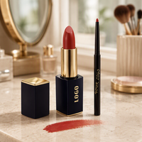 Rouge à lèvres liquide minéral mat de marque privée, certifié CE, 4g, vente en gros, logo personnalisé, fabricant OEM ODM, longue tenue