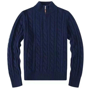 Pull en cachemire pour femme, toucher 100% coton, demi-zip, tricoté, pour l'hiver, bureau, vente en gros, fabricant, coupe douce personnalisée - Product Image 6