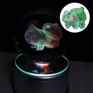 Cadeaux enfants <span class=keywords><strong>pas</strong></span> chers K9 Crystal <span class=keywords><strong>Pokeball</strong></span> 3D Lighting Up Crystal Poke ball - Product Image 4