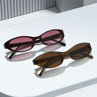 Lunettes de soleil œil-de-chat tendance, style européen et américain, protection UV400, monture intégrale, unisexe, pour les sports de plein air