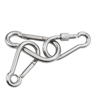 Mousqueton à ressort en acier inoxydable 304 Zhonghui avec bague de sécurité et capuchon pour équipement d'escalade - Product Image 3