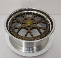 Matt Bronze Polierte Felgen mit Lippen-Netzdesign aus Geschmiedeter 6061 T6 Aluminiumlegierung 12000T Gepresst TÜV JWL VIA Std S4-00047 18-24 Maßanfertigung