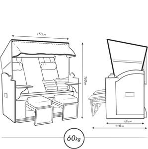 เก้าอี้ชายหาดในสวนพร้อมเฟอร์นิเจอร์กลางแจ้งที่ประกอบอย่างทนทานมีหลายสีสำหรับใช้ในสวน - Product Image 6