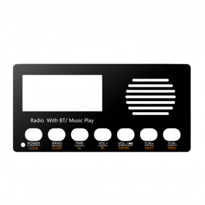 Panel Táctil de Acrílico Negro con Impresión de Seda Personalizada, Pantalla LED con Control Digital de Números, Placa Frontal para Control de Acceso en Electrodomésticos - Product Image 4